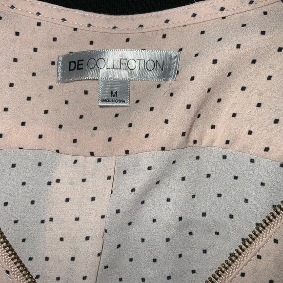 DE collection zipper front blouse size M - Picture 6 of 6